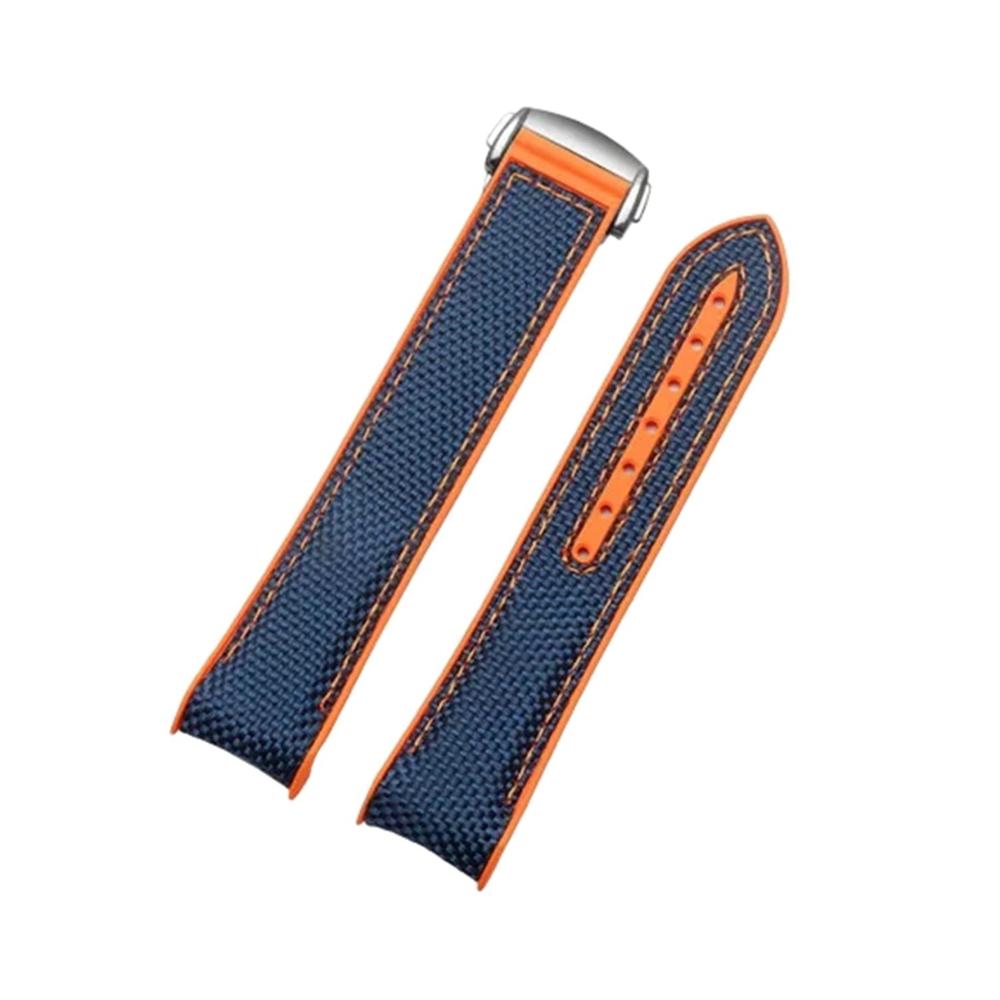 Blue With Orange-silvery Buckle