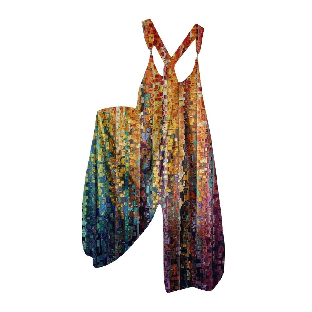 02-gelb Jumpsuit Damen Sommer