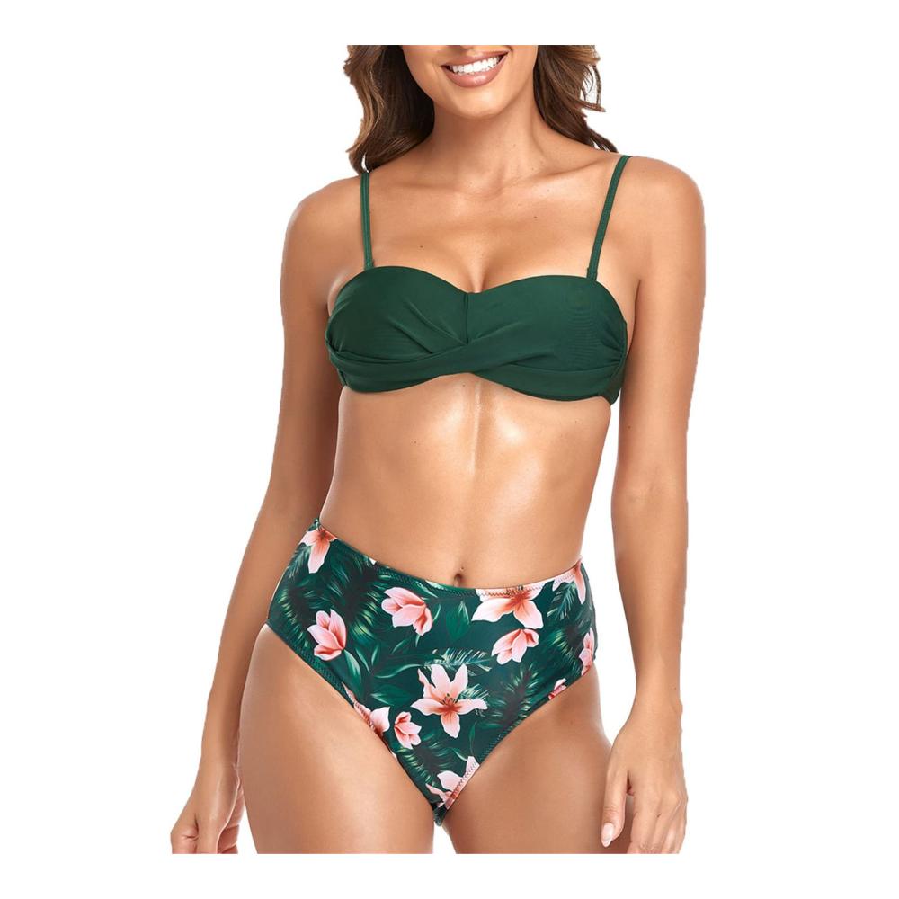 Green Pink Floral
