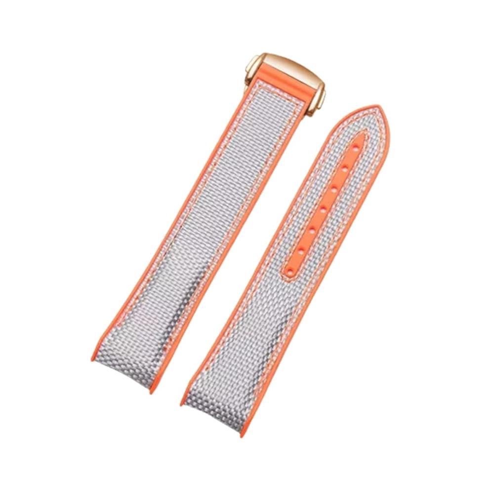 Gray With Orange-rosegold Buckle