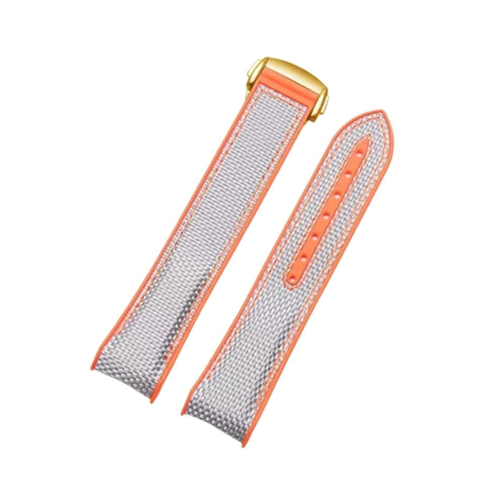 Gray With Orange-gold Buckle