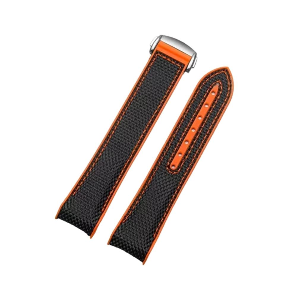 Black With Orange-silvery Buckle